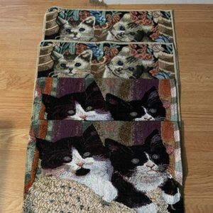 (4) Cat-theme Placemats